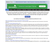 Tablet Screenshot of methodsandtools.com